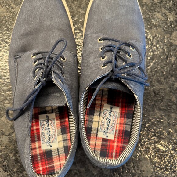 Flag and Anthem navy canvas men's sneakers size 9.5 - Picture 7 of 11